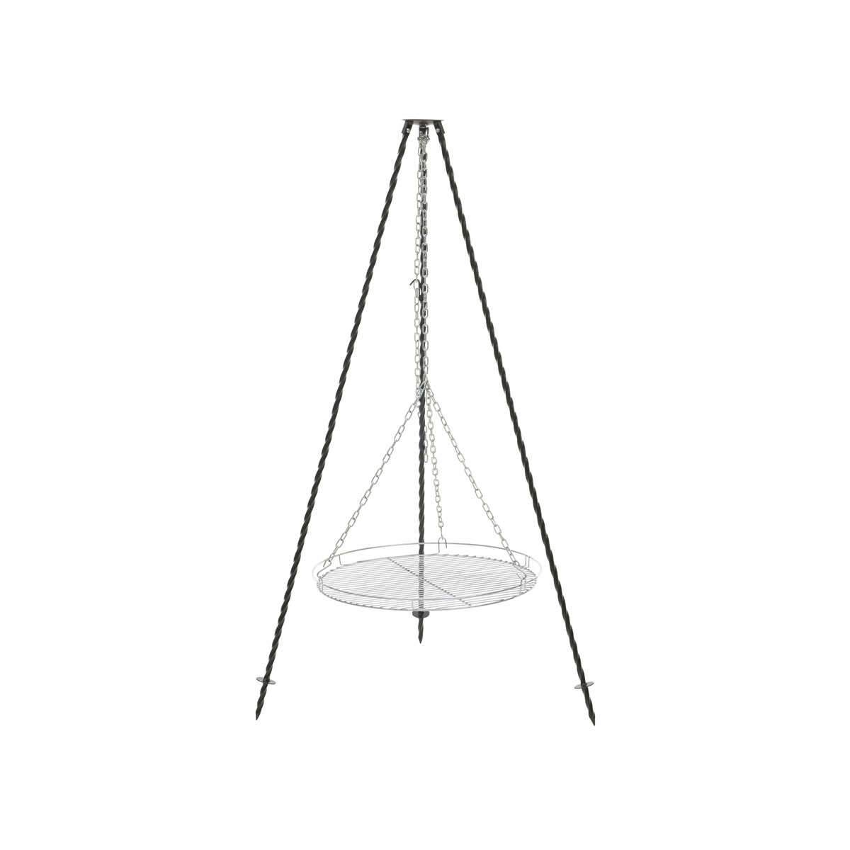 Rothmann Dreibein fuer Feuerschalen Dm.60cm massives Stahlgestell Grillfl. 58cm