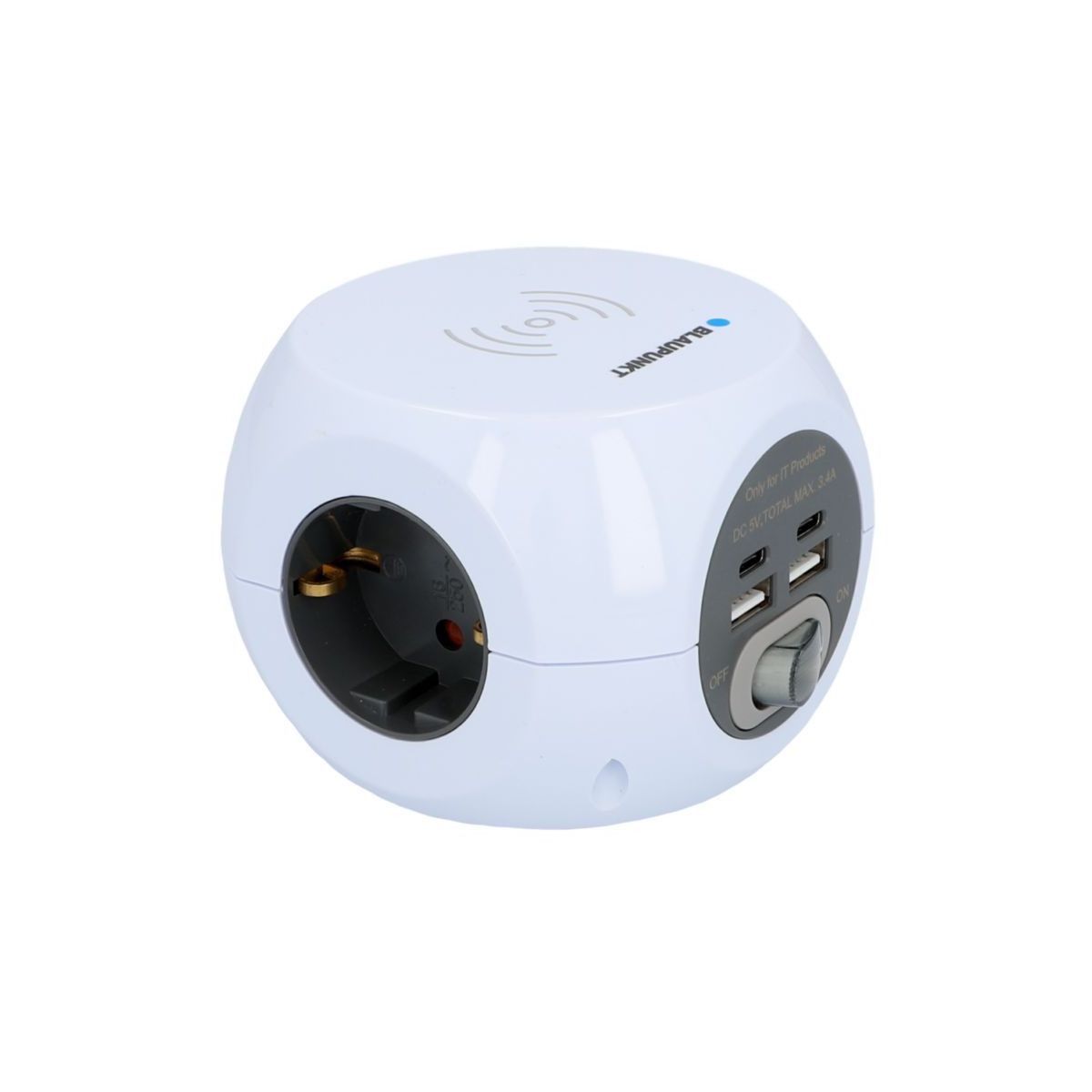 Unitec Std-Wuerfel Induk. Laden u. USB A+C, 1,4