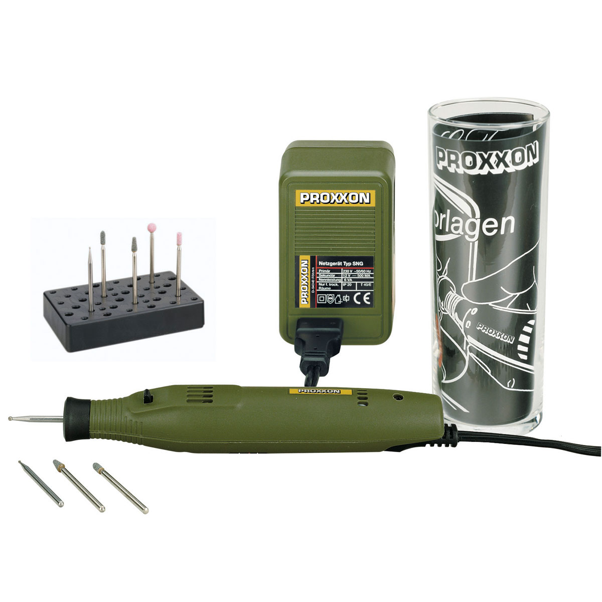 Proxxon Micromot Gravier-Komplettset mit Graviergerät MICROMOT GG 12