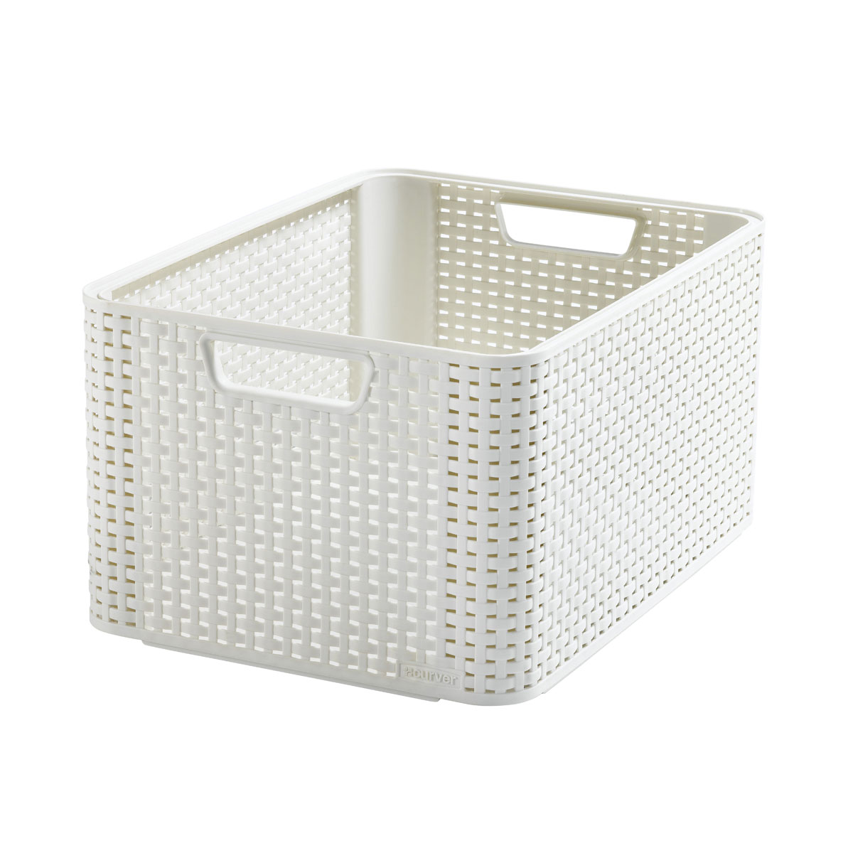 Curver Aufbewahrungsbox Style Box 2 L in Rattan-Optik creme