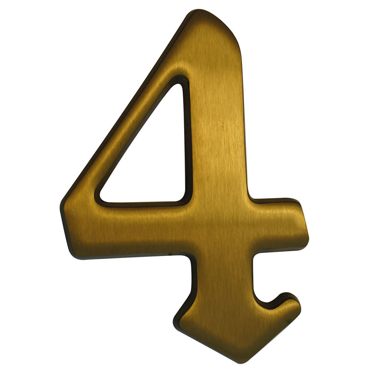 Alpertec Hausnummer 4 brüniert