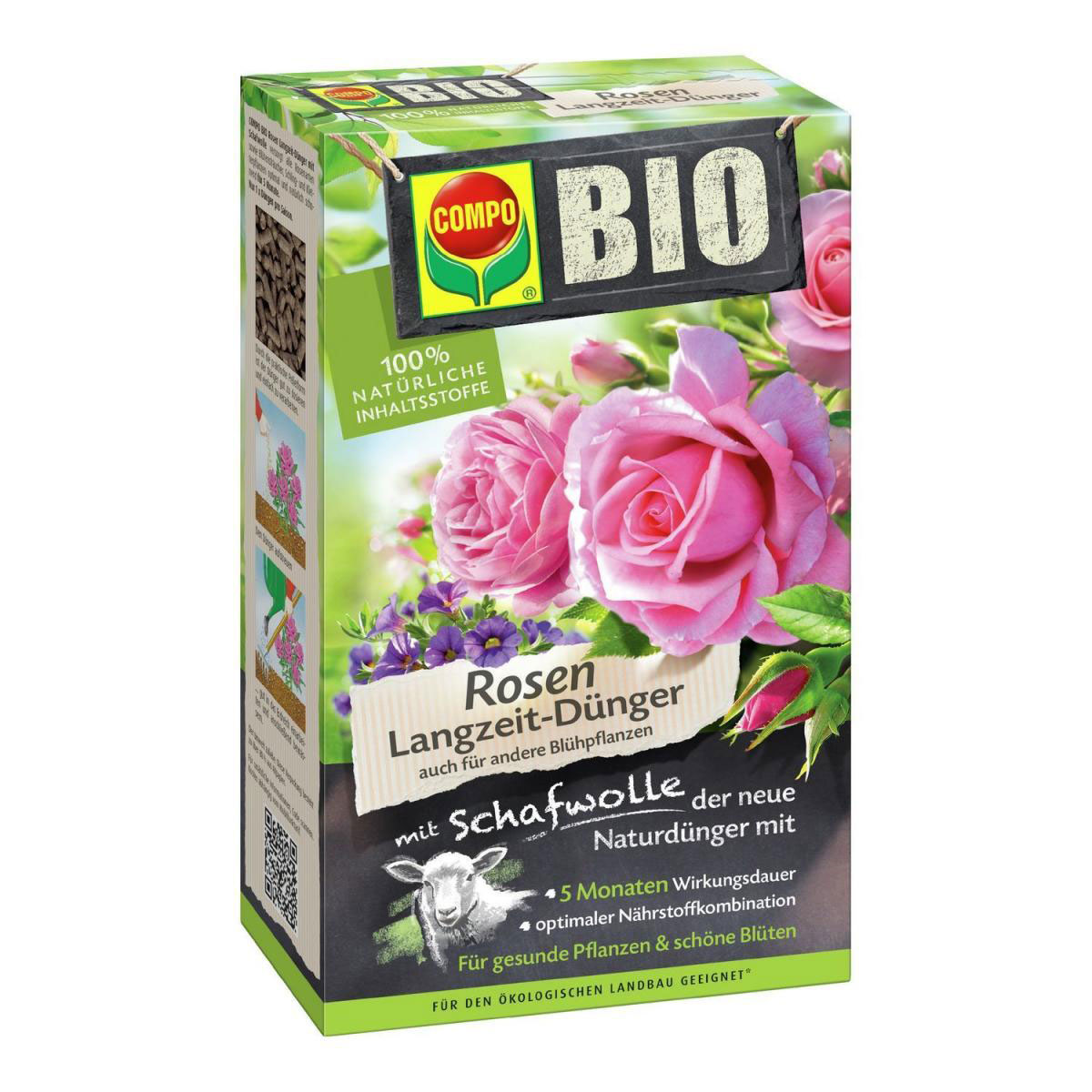 Compo BIO Rosen Langzeit-Dünger mit Schafwolle 0,75 L Bild 3