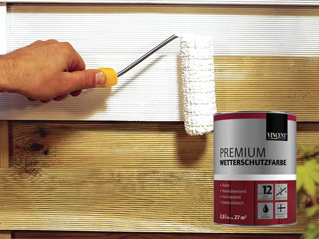 Vincent-Wetterschutzfarbe-weiss vor einem Holzhintergrund