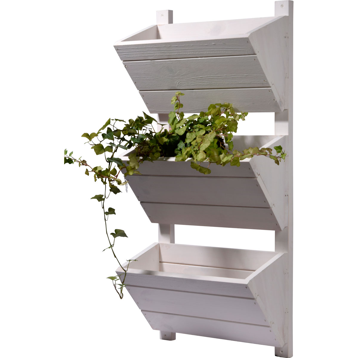 dobar Wandbeet 3-stufig 38 x 79 x 17,5 cm weiß Bild 3