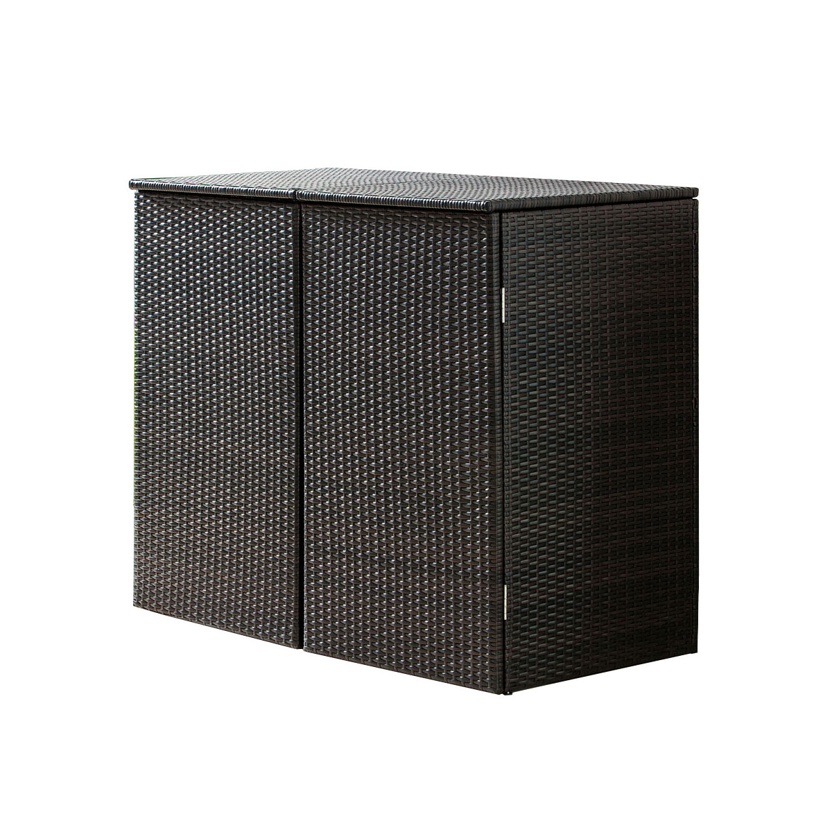 Green Yard Mülltonnenbox Mülltonnenverkleidung Mülltonnenabdeckung Polyrattan Bild 8