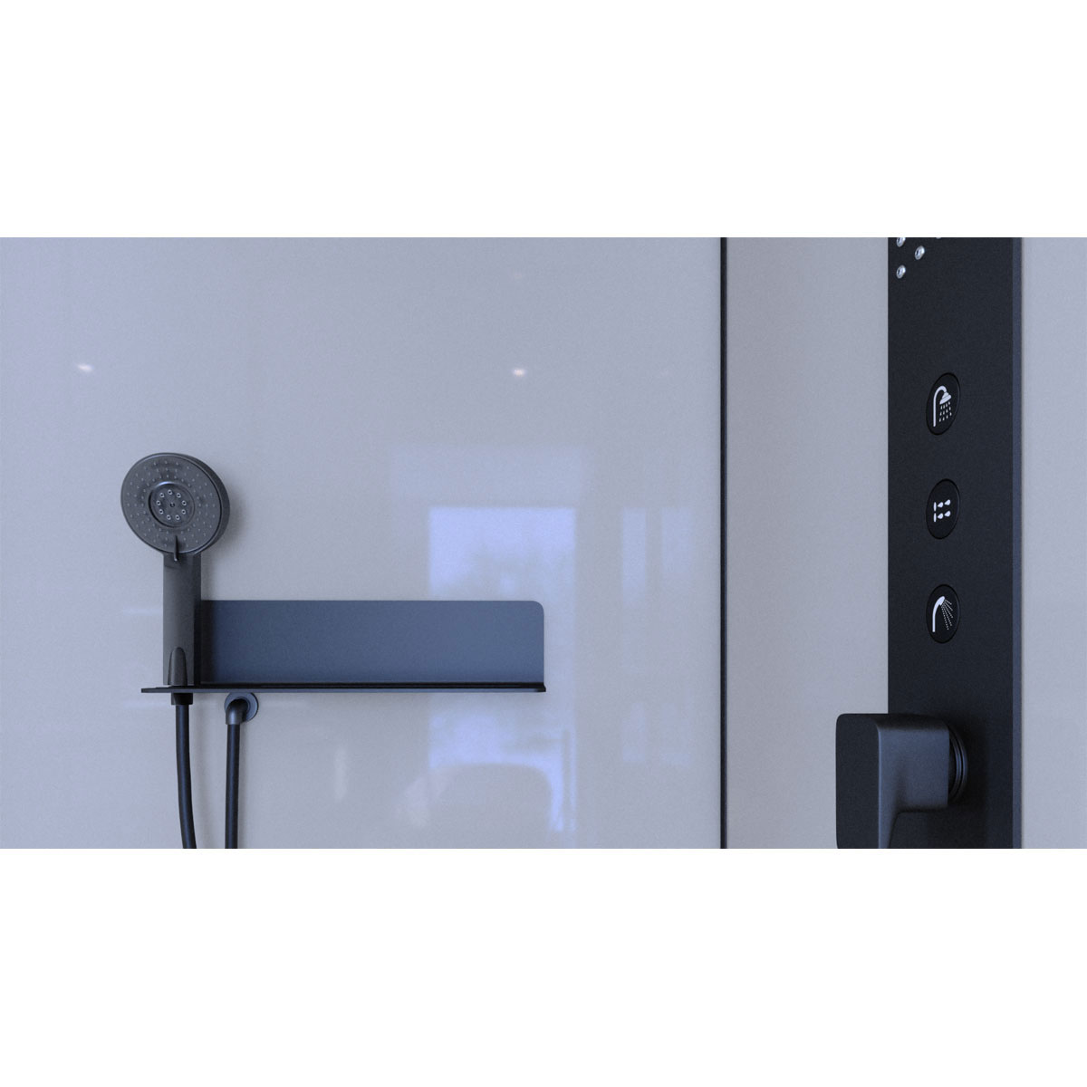 Aurlane Komplettdusche Urban 2 eckig 90 x 90 x 215 cm Bild 7