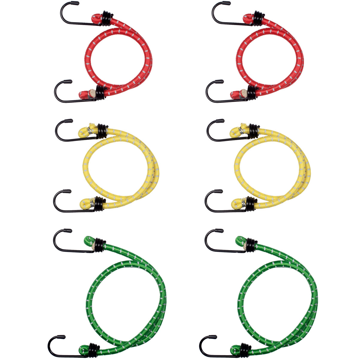 Connex Gepäckspanner Set 6 teilig reflektierend