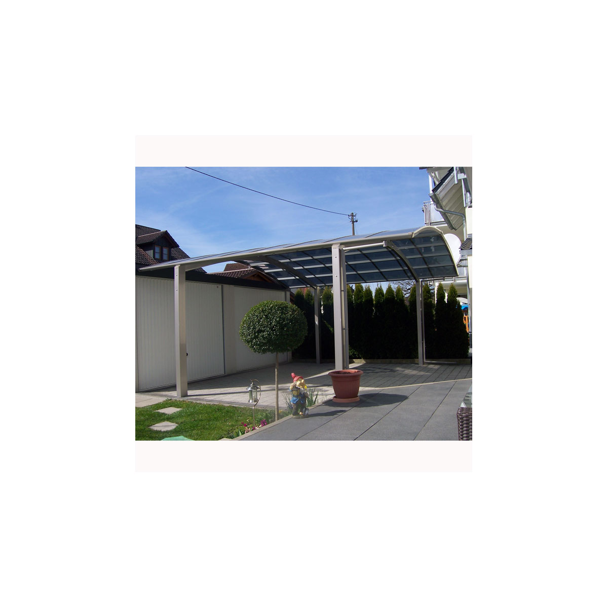 Ximax Carport Alu Portoforte 110 M-Ausführung Edelstahl-Look Bild 4