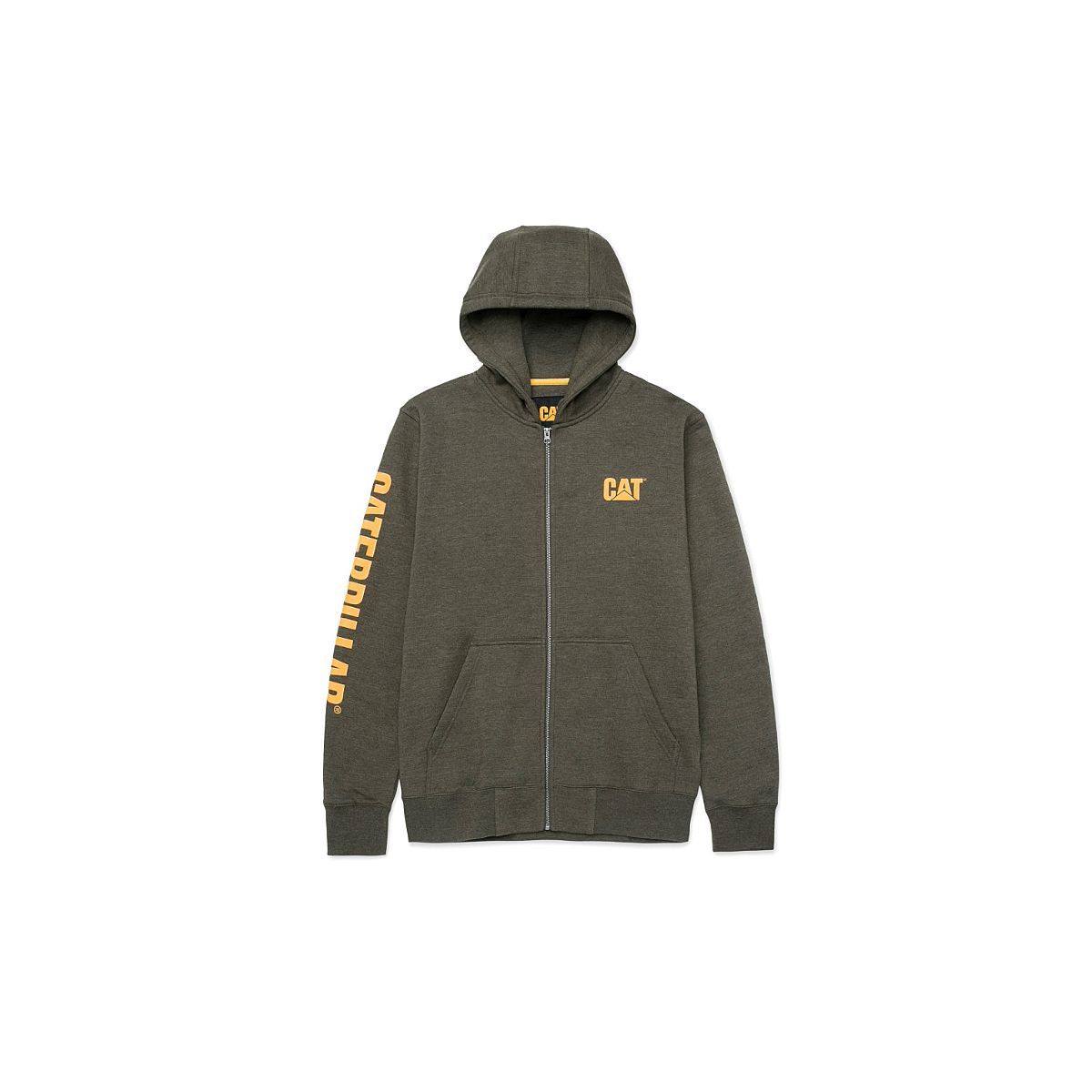 CAT Zip Hoodie Banner oliv Gr. 2XL