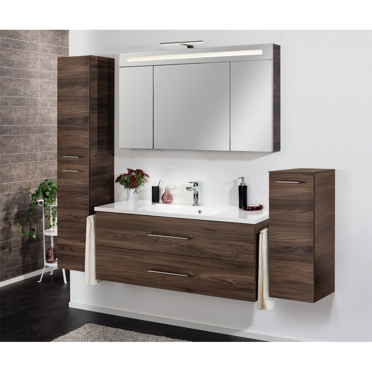 Fackelmann Hochschrank B.clever 30 x 159 x 32 cm Ulme Madera Bild 2