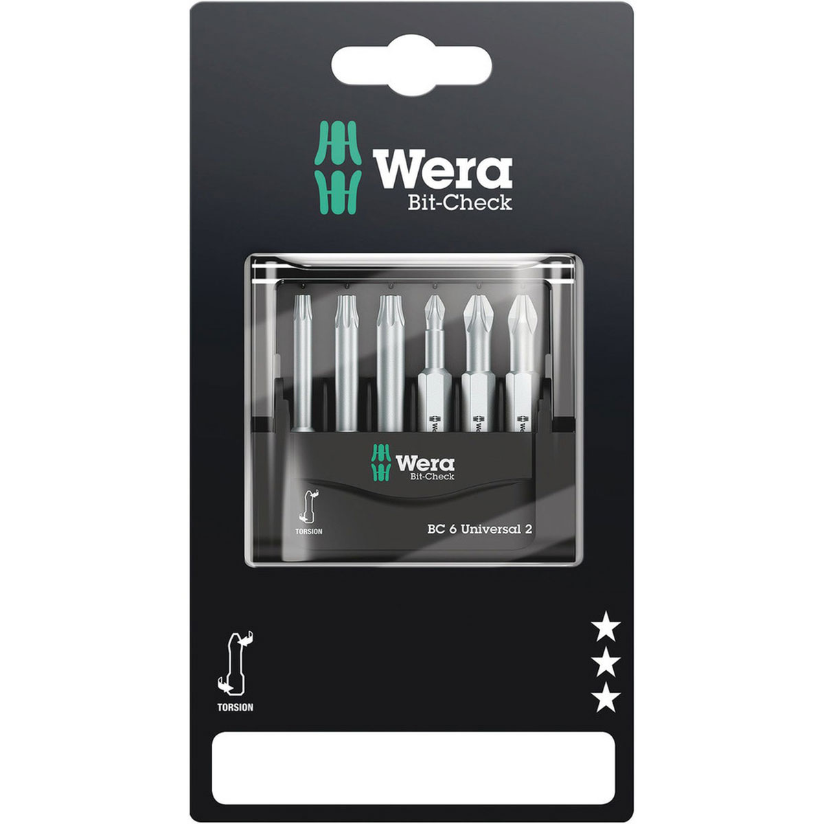 Wera Bit-Set Mini Check 6-teilig