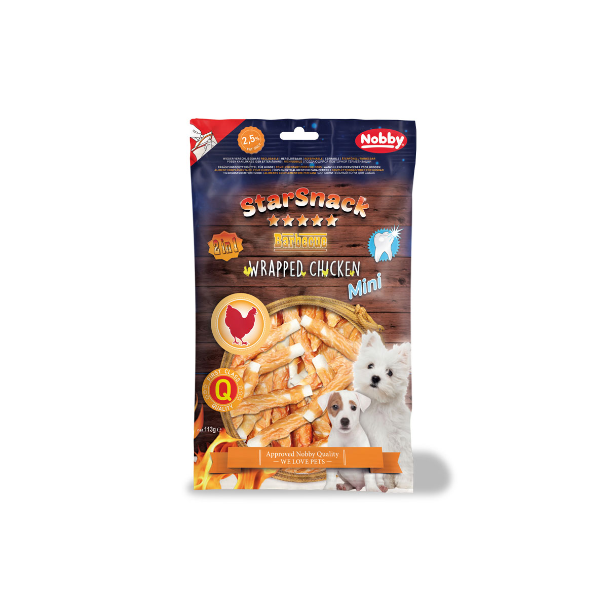 Nobby Leckerlie StarSnack Mini Wrapped Chicken 113 g