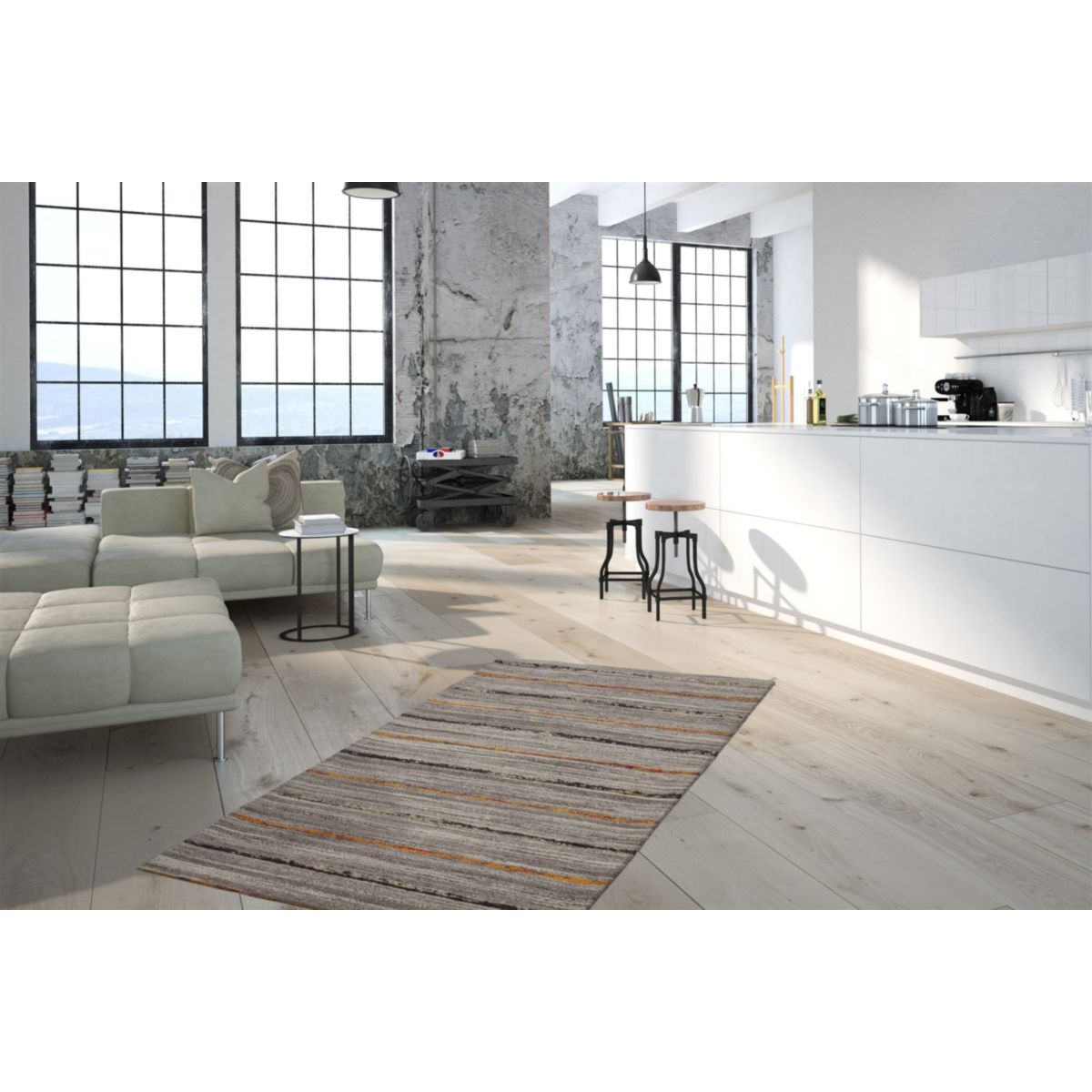 Duarte 110 Natur / Orange 120cm x 170cm Bild 2