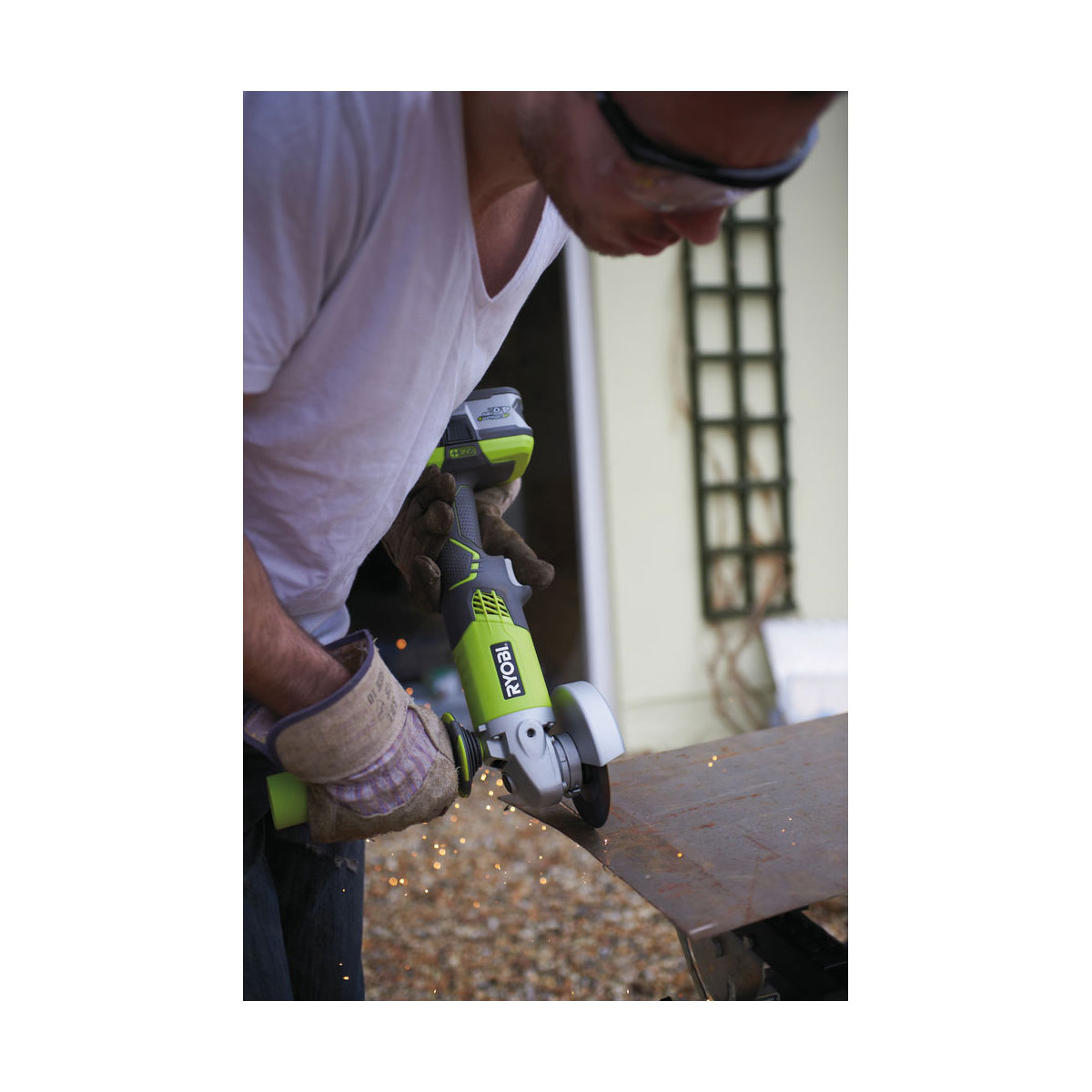 Ryobi  Akku-Winkelschleifer R18AG-0 ohne Akku und Ladegerät Bild 8