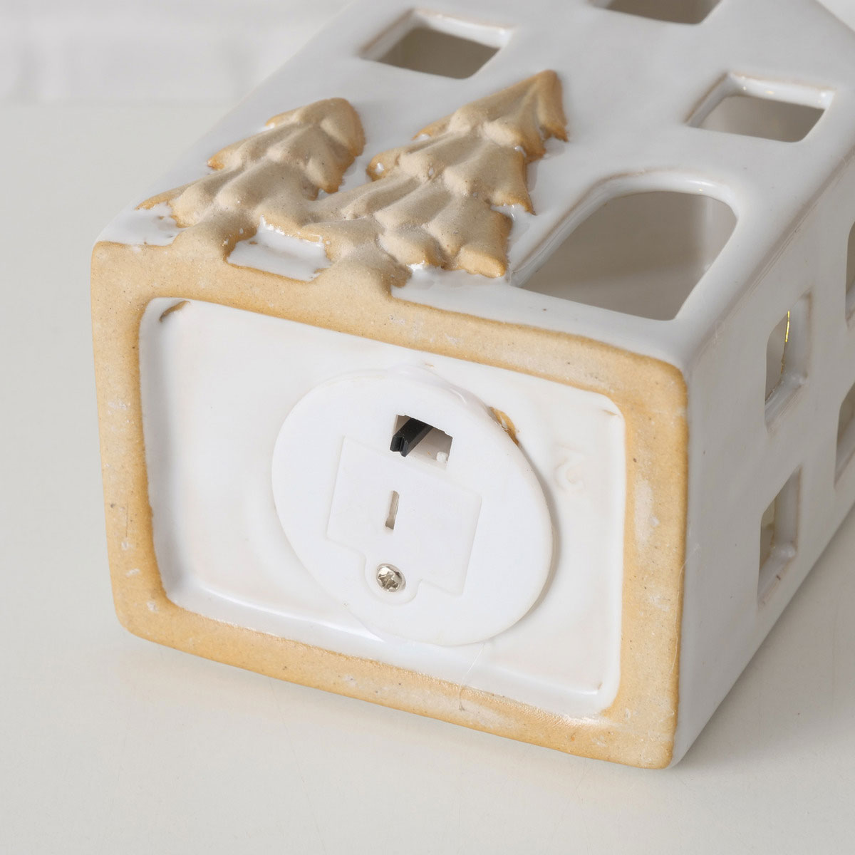 Dekoaufsteller Castle 2sort. Haus 7 x 5,5 x 10,5 cm weiß Keramik Bild 6