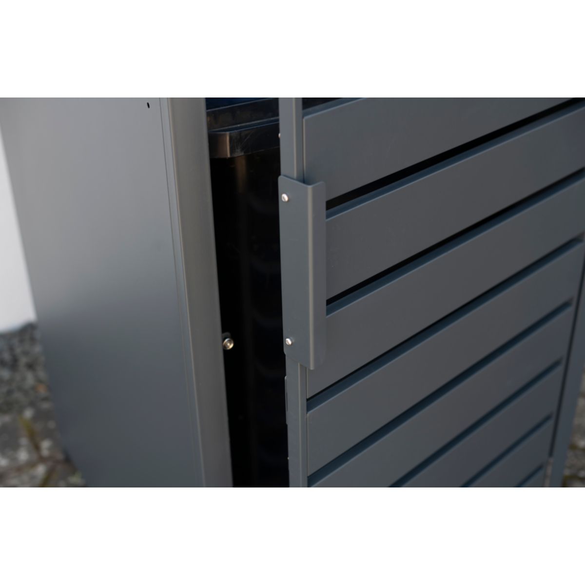 Westmann Mülltonnenbox Kubus 1x 240 L 80x68x116 cm Bild 6