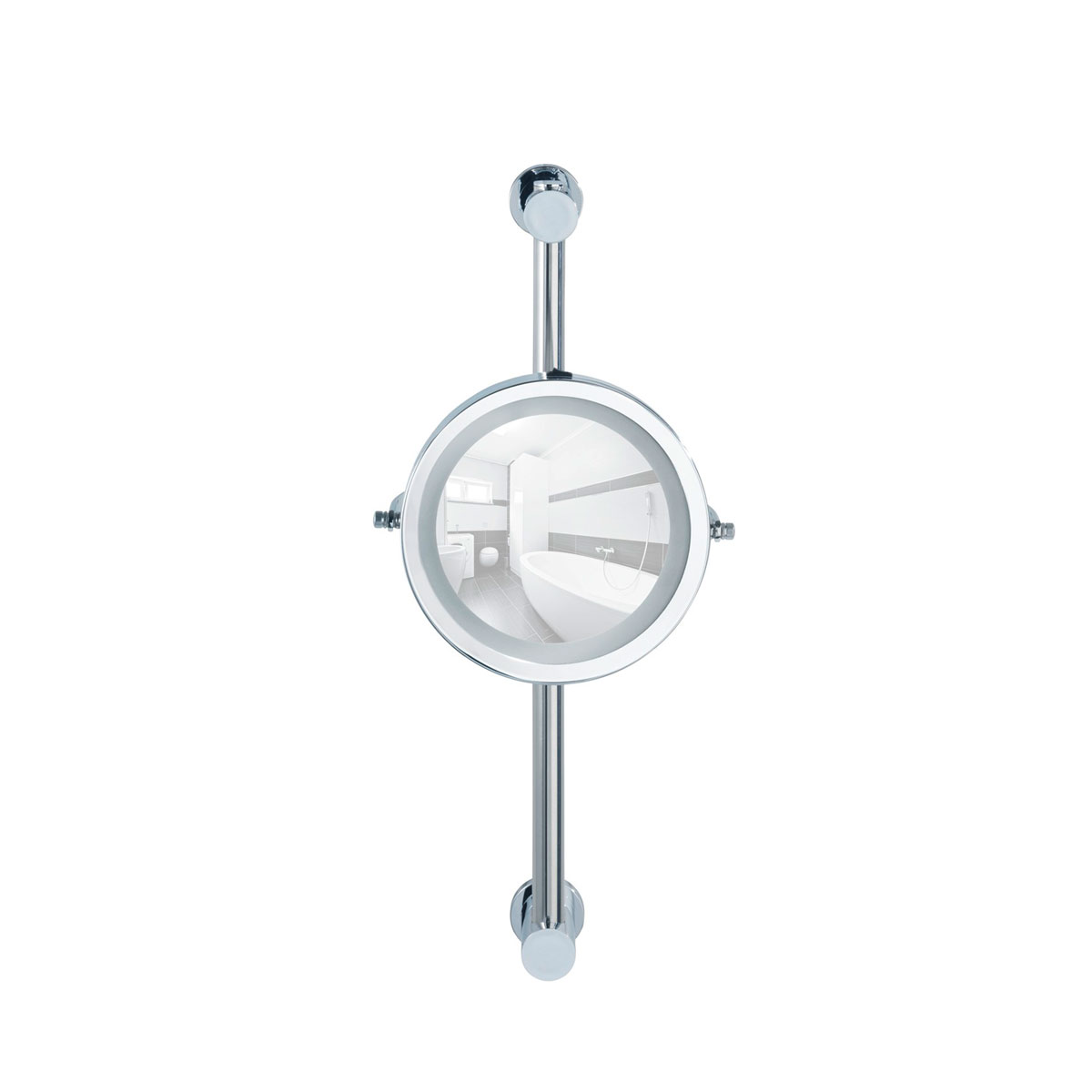 Wenko  Power-Loc LED Wandspiegel Carpi Befestigen ohne bohren Bild 3