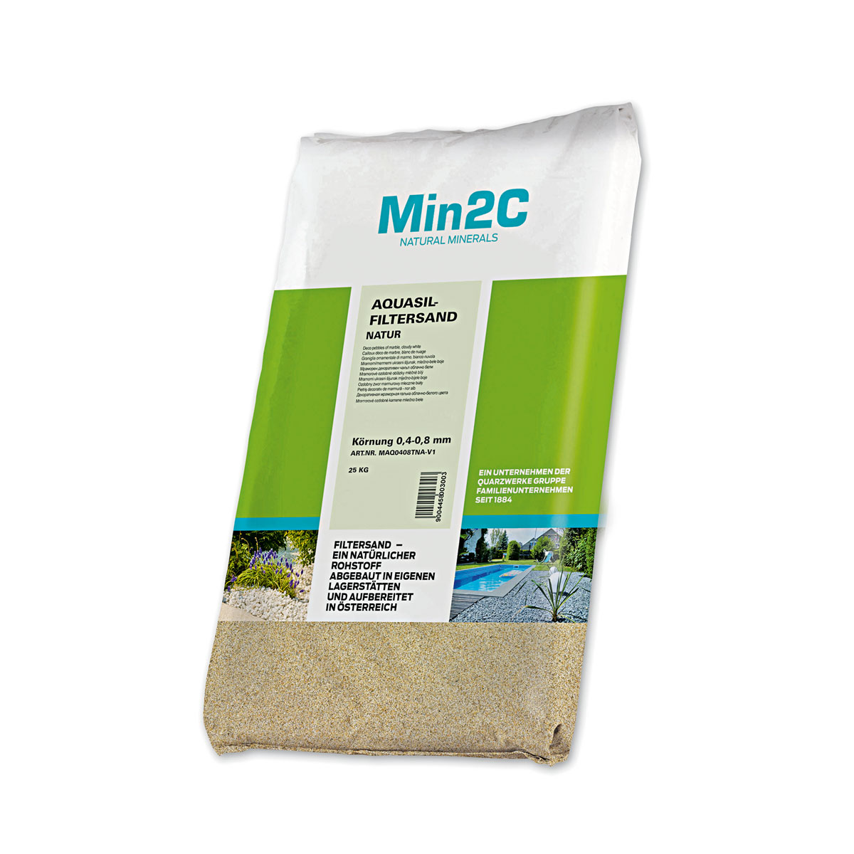 Filtersand Aquasil 0,7-1,2 mm 25 kg