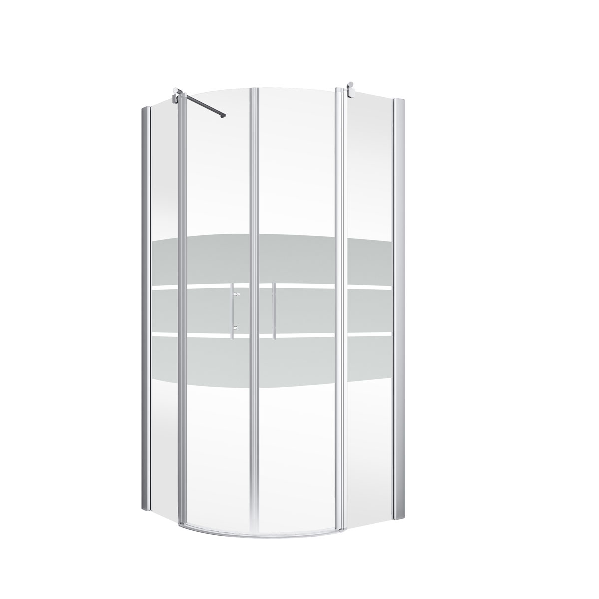 Schulte Runddusche mit Drehtür Alexa Style 2.0 90 x 192 x 90 cm ESG fixil Bild 2