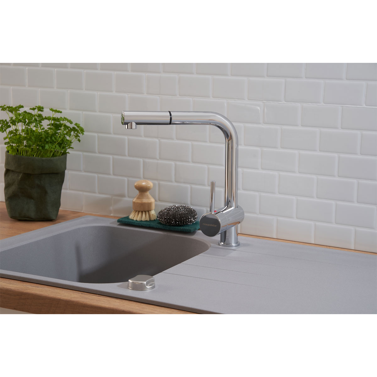 Respekta Spüle Orlando Massivgranit Bild 8