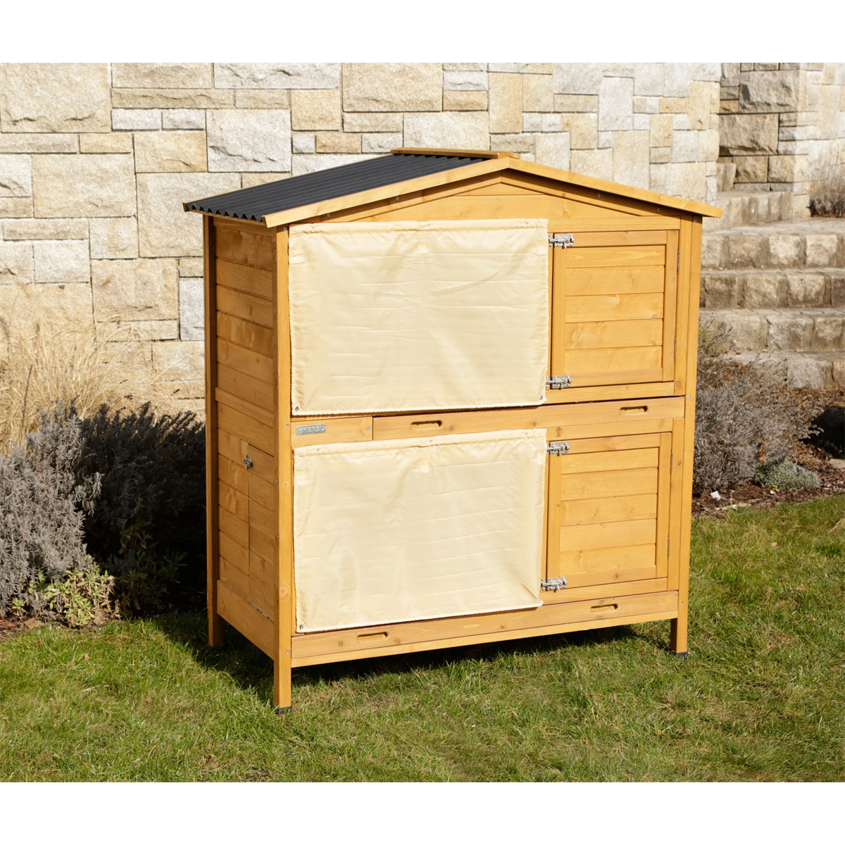 Kleintierstall Appartment Pro 118 x 130 x 61 cm braun Bild 9