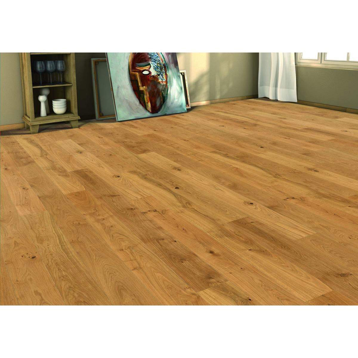 Specht Fertigparkett Deluxe Landhausdiele Eiche versiegelt Bild 1