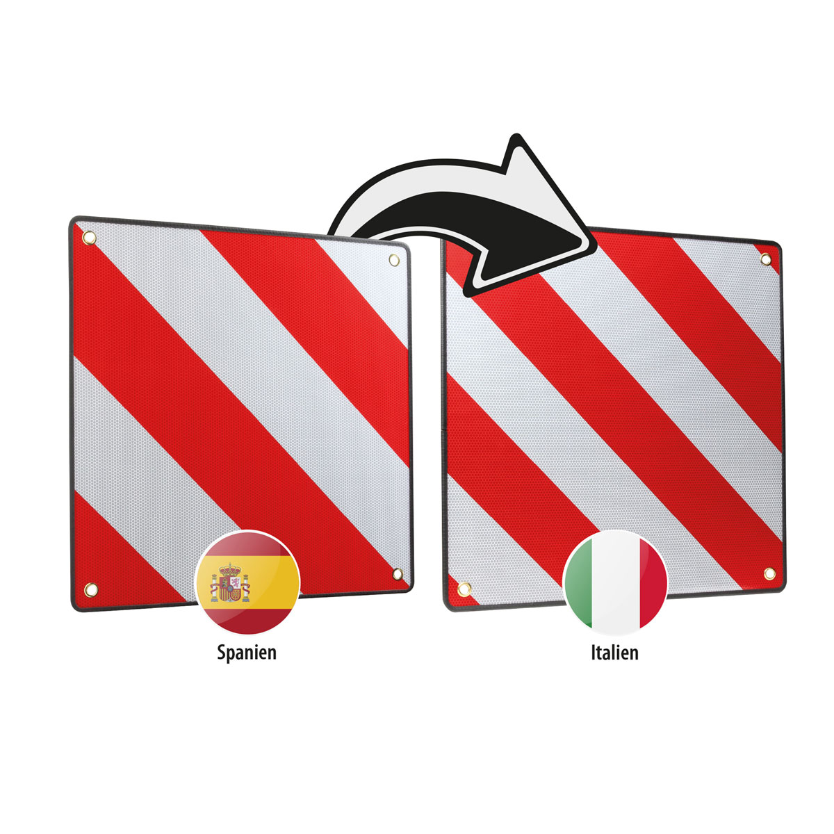 Warntafel 2 in1 fuer Spanien und Italien  Bild 5