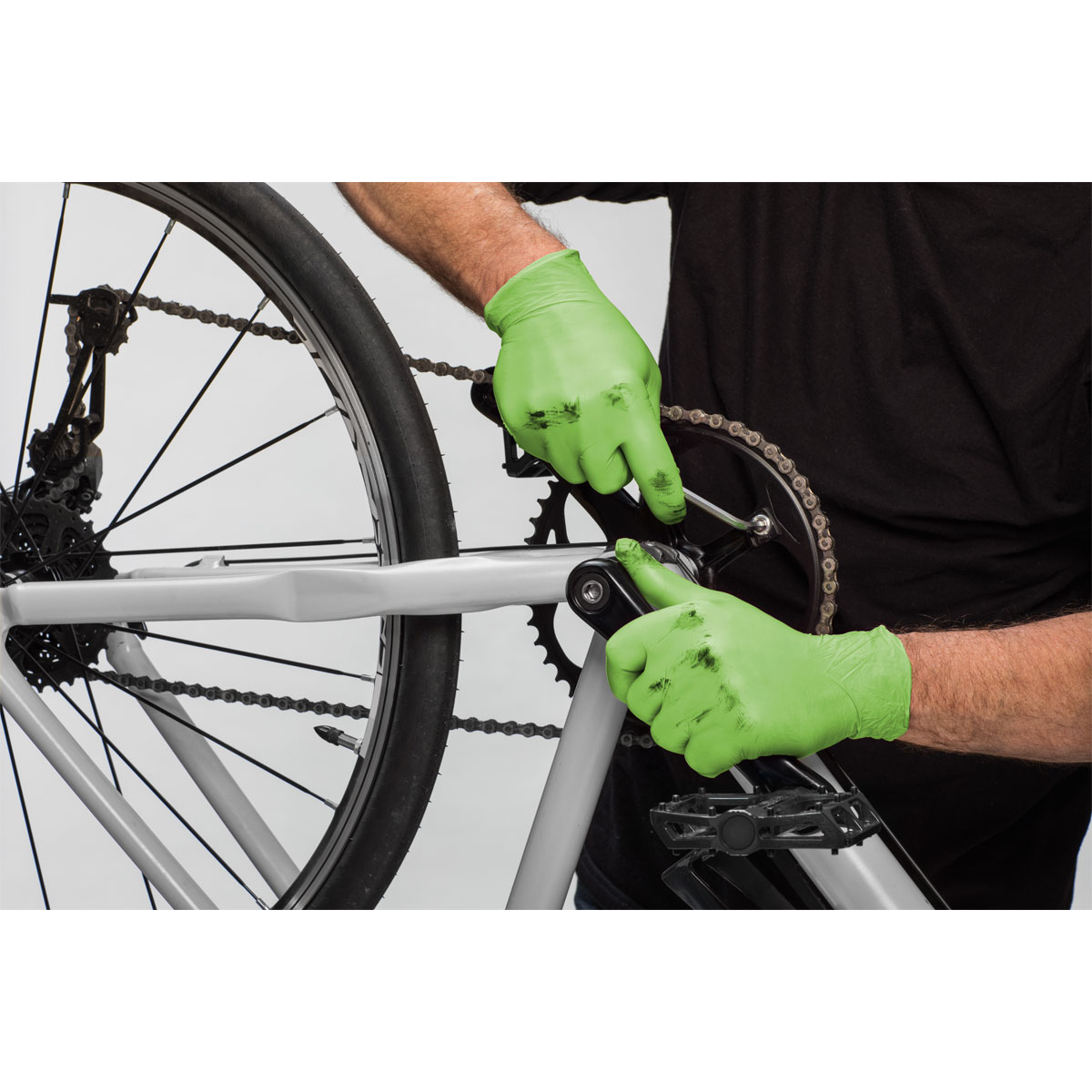 Vileda Nitril Handschuhe Colors S/M Pink/Grün 50 Stück Bild 4