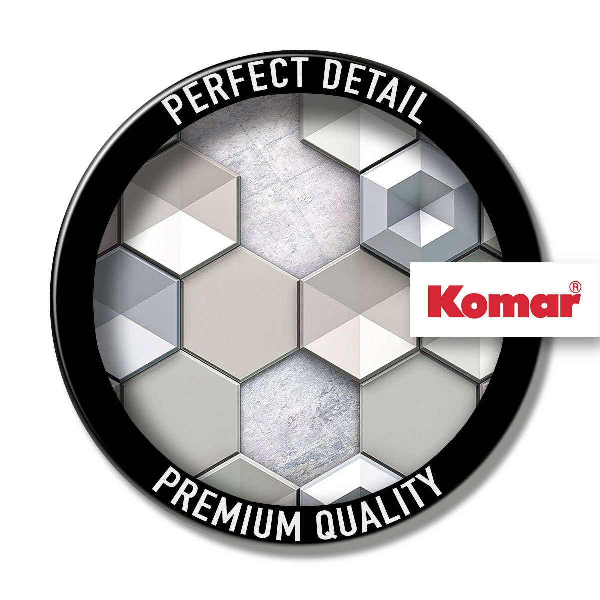 Komar  Vlies Fototapete Hexagon Concrete 400x250 cm Bild 4