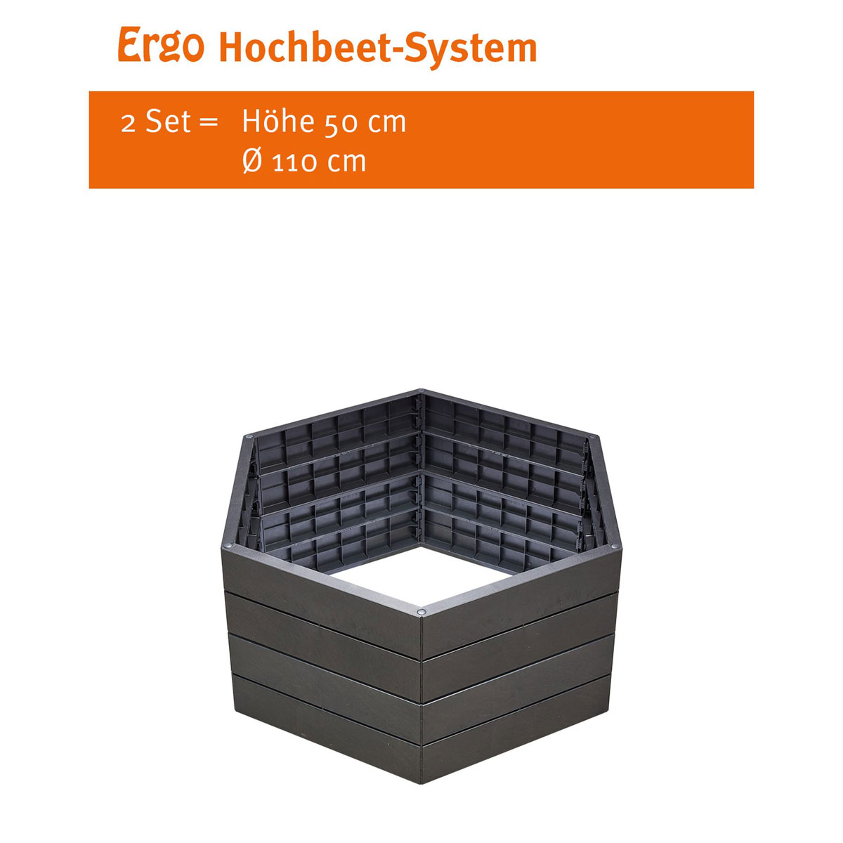 Garantia Hochbeet-System Ergo grau Bild 2