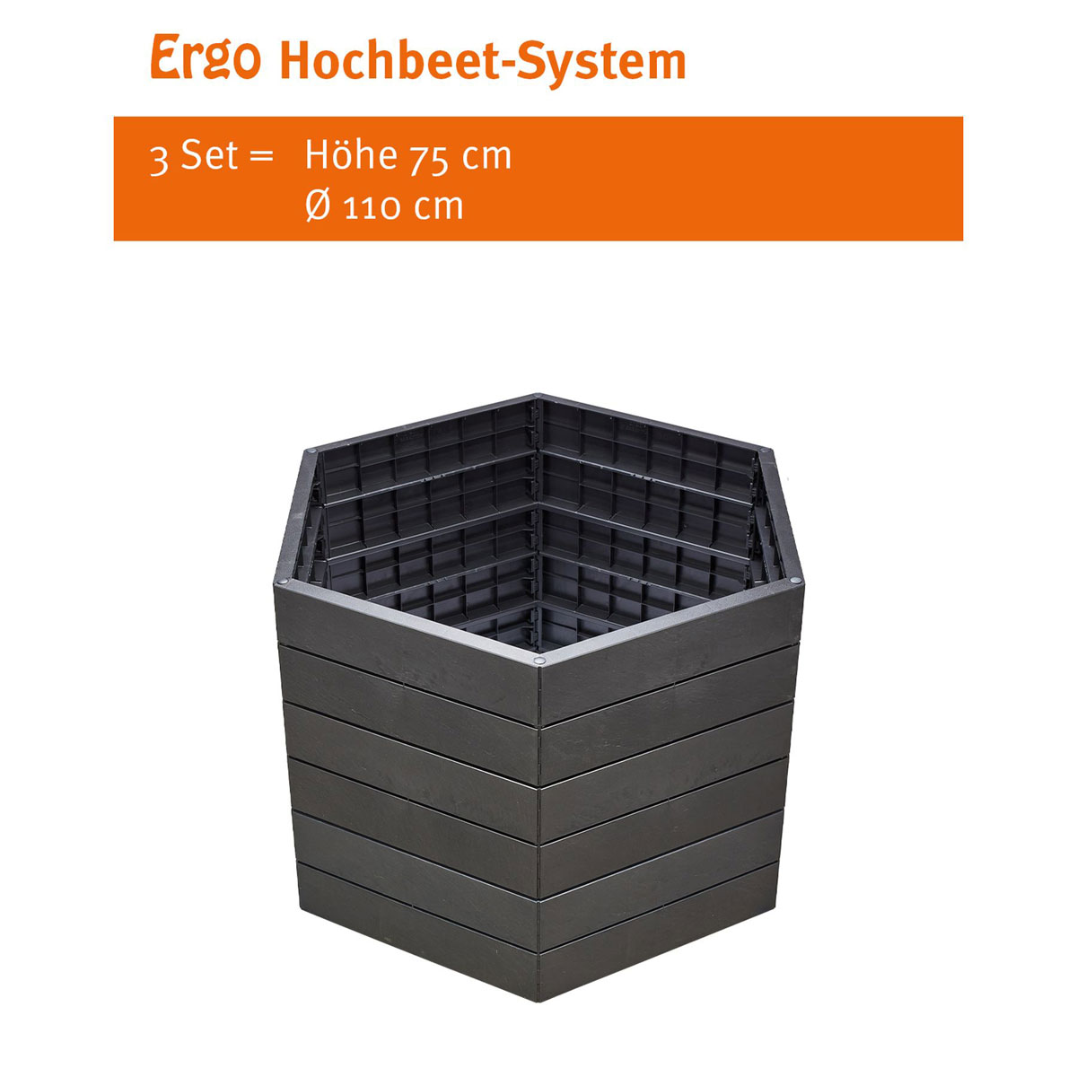 Garantia Hochbeet-System Ergo grau Bild 3