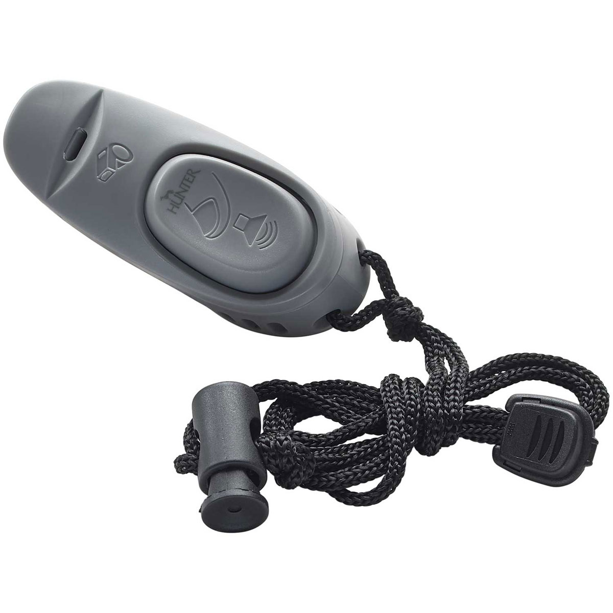Hunter Clicker mit Umhängeband 2-in-1 grau