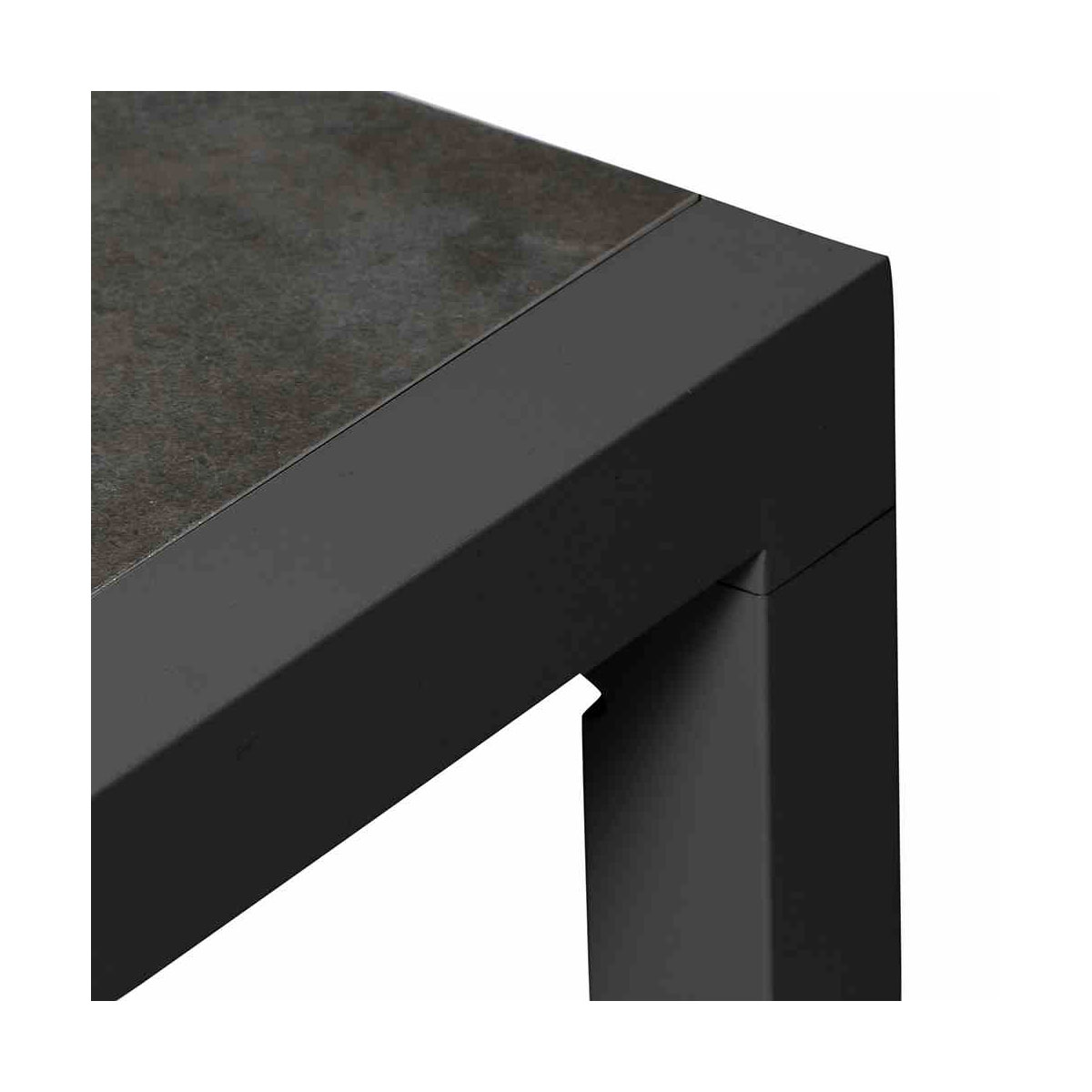 Siena Garden Loungetisch Belia 120 x 70 x 43,5 cm matt anthrazit/anthrazit Bild 2