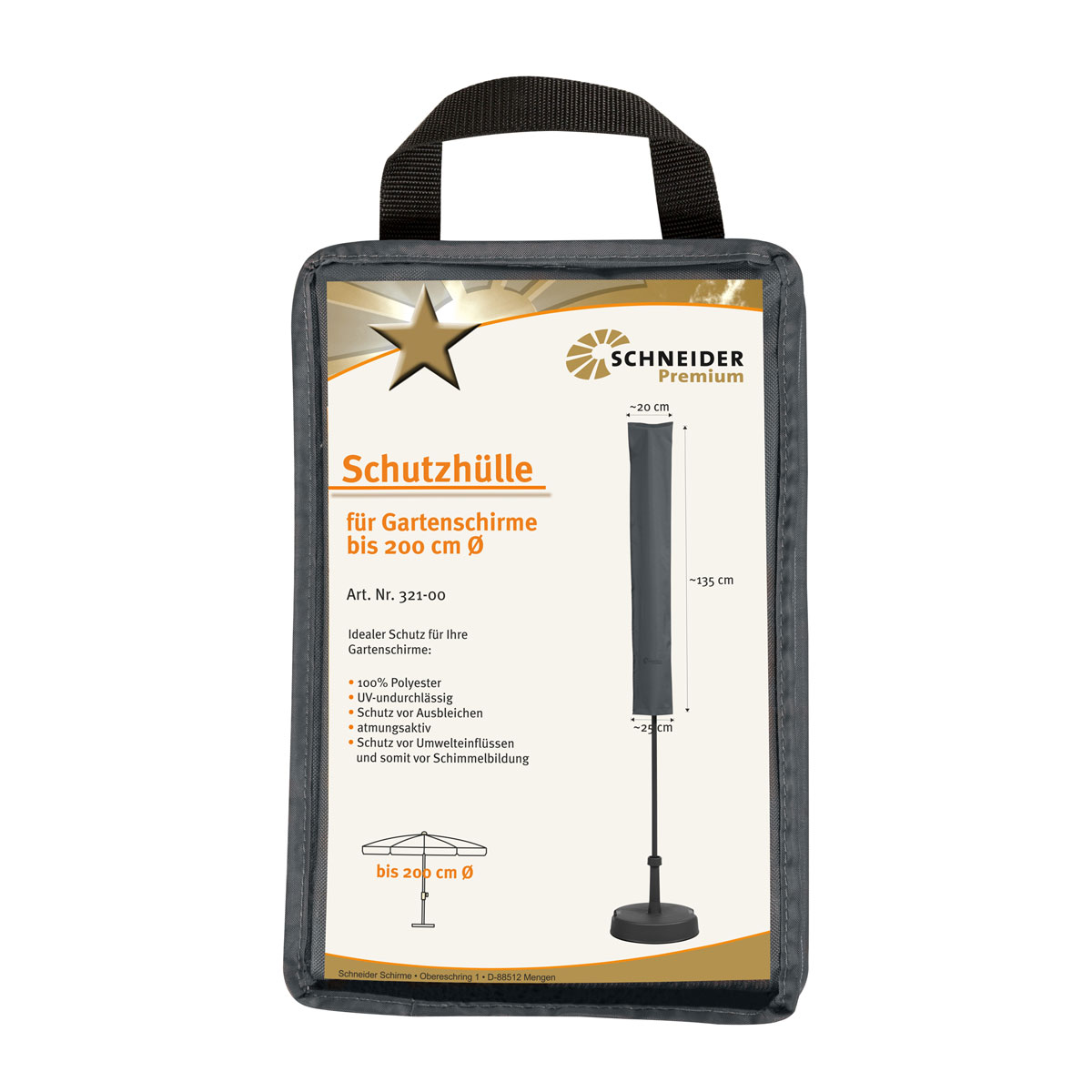 Schneider Schirme Premium-Schutzhülle bis Durchmesser 200 cm Bild 3