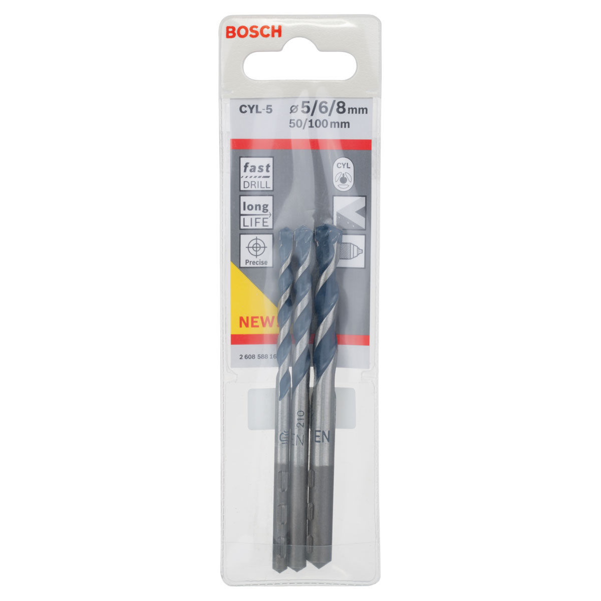 Bosch Professional  3-teiliges CYL-5 Betonbohrer-Set 5/6/8 mm