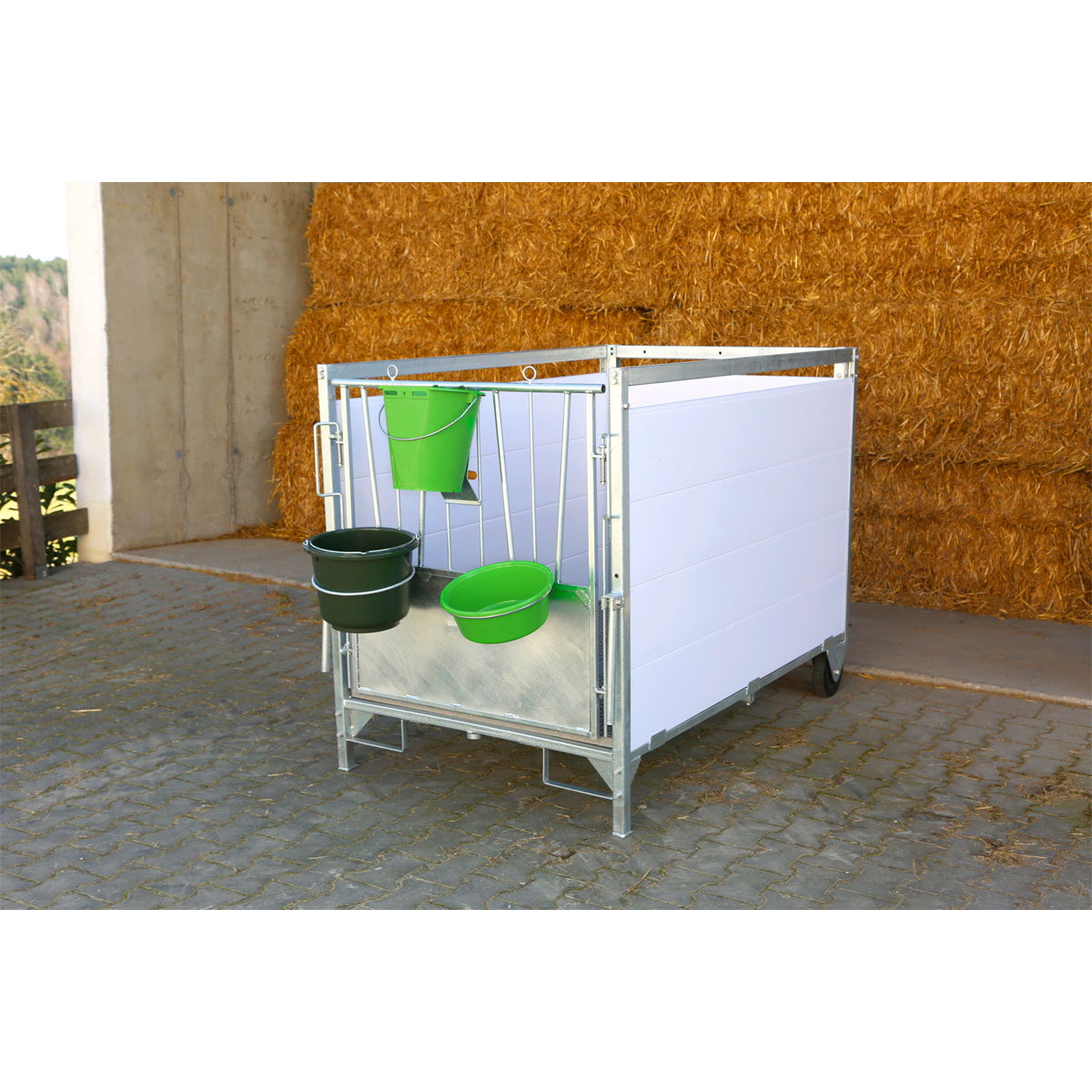 Stall- und Baueimer Durchmesser 33 cm 12 L olivgrün Bild 2