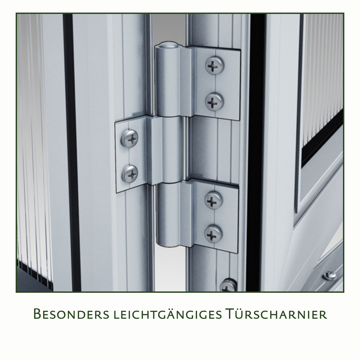 KGT Gewächshaus Linea II 6,4m² grau Bild 6