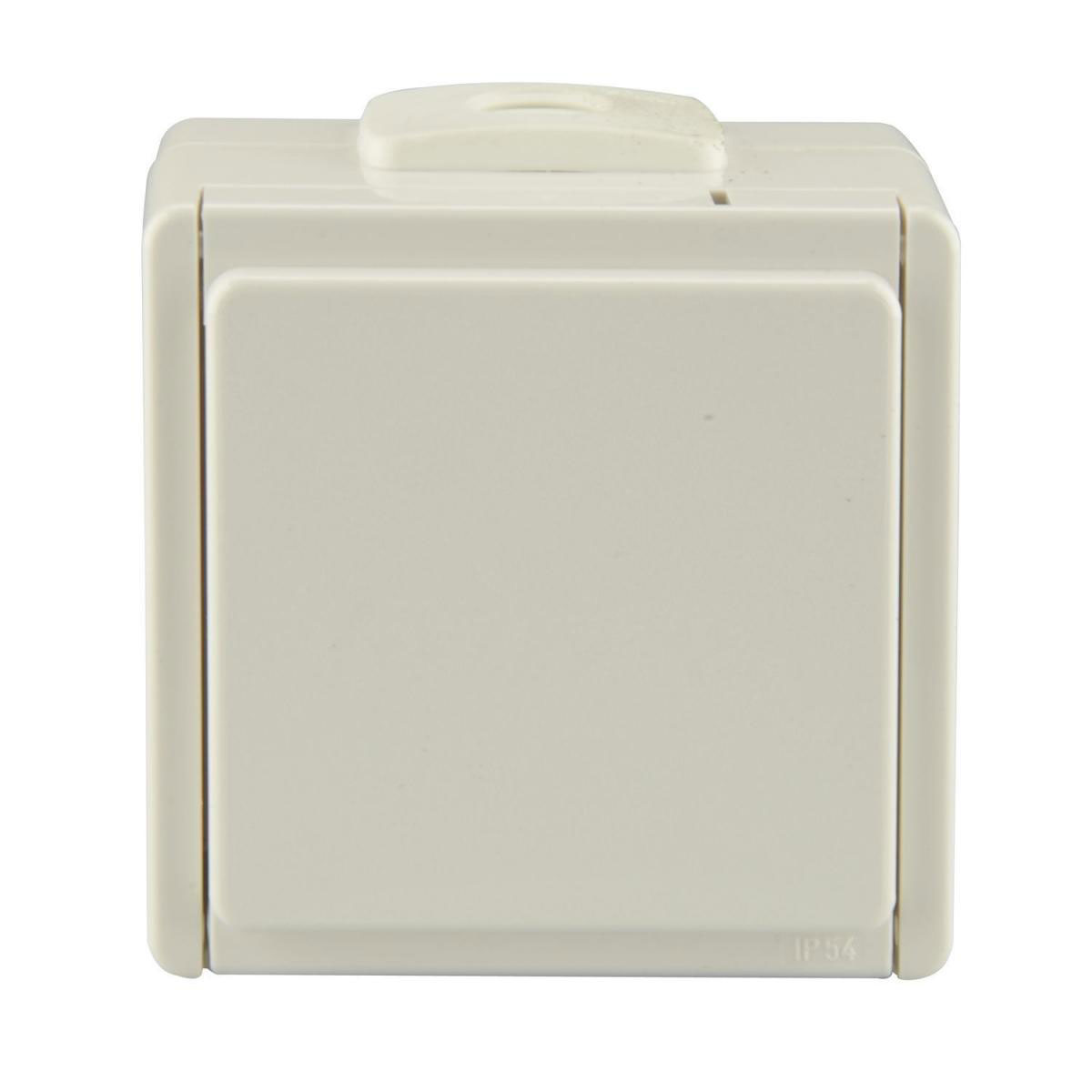 Feuchtraum Aufputz-Steckdose Aquarius 1-fach polarweiß