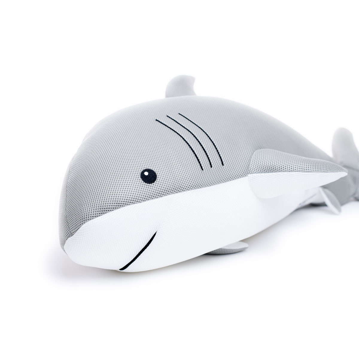 Westmann Sitzsack & Schwimmtier Hai 111x45x38cm Hellgrau Bild 2