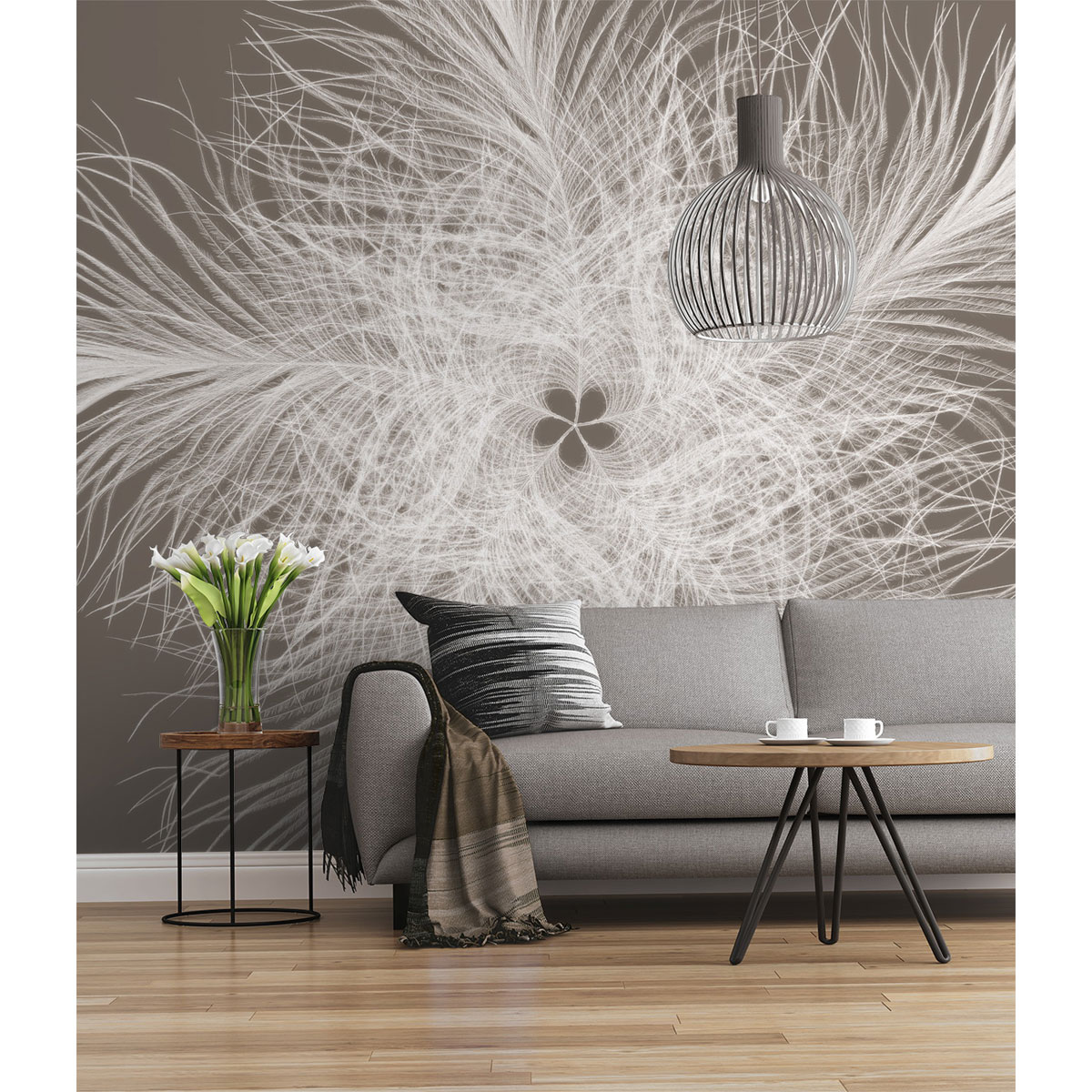 Komar  Vlies Fototapete Federstern 300x250 cm