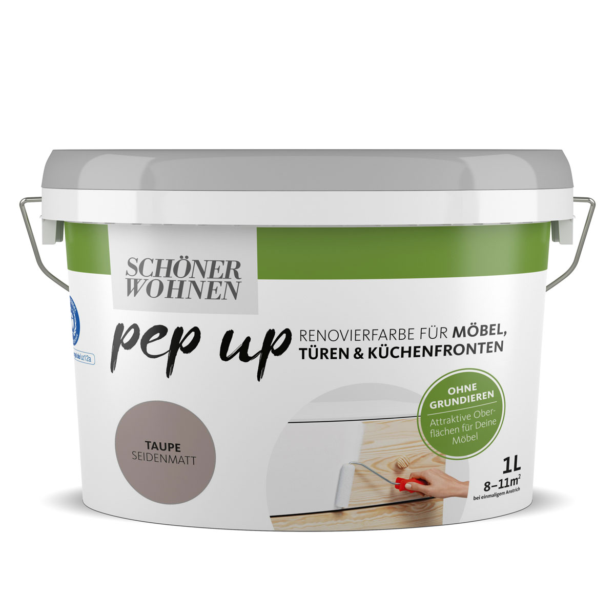 Schöner Wohnen Farbe pep up Taupe für Möbel Türen und Küchenfronten 1 L Bild 1