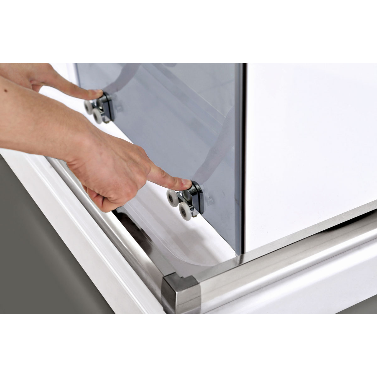 Valblue Eckdusche Quadra für Duschwanne Bild 4