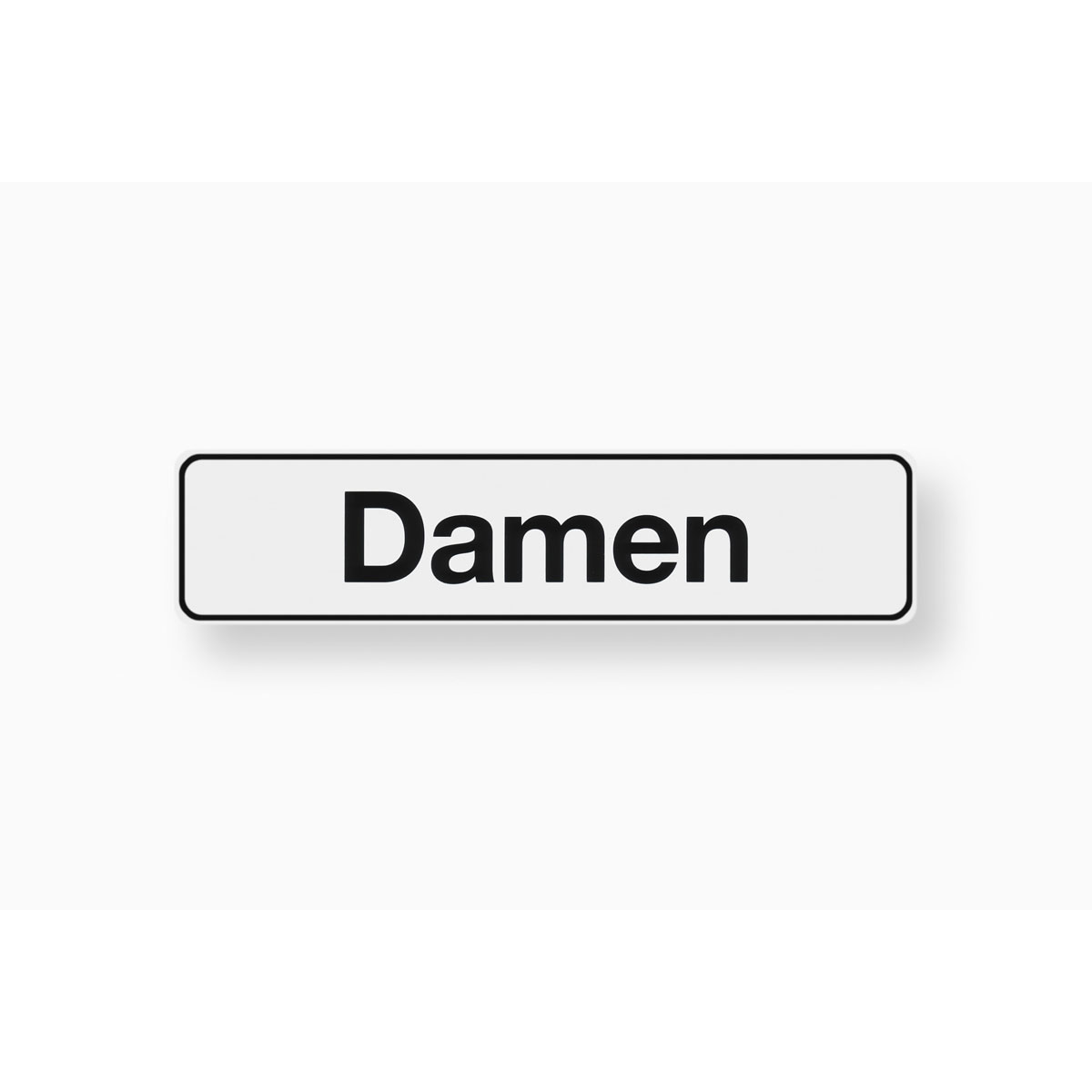 Metafranc Hinweisschild Damen Kunststoff weiß