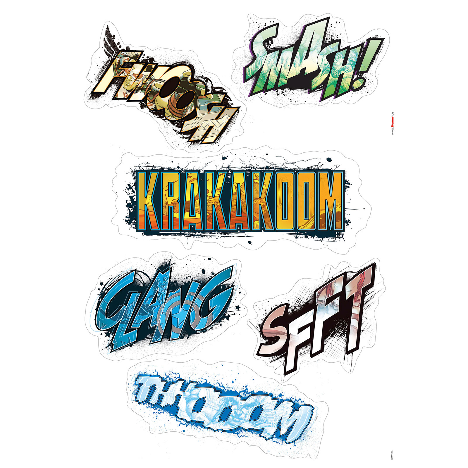 Komar  Wandtattoo Avengers Sounds 50x70 cm Bild 2
