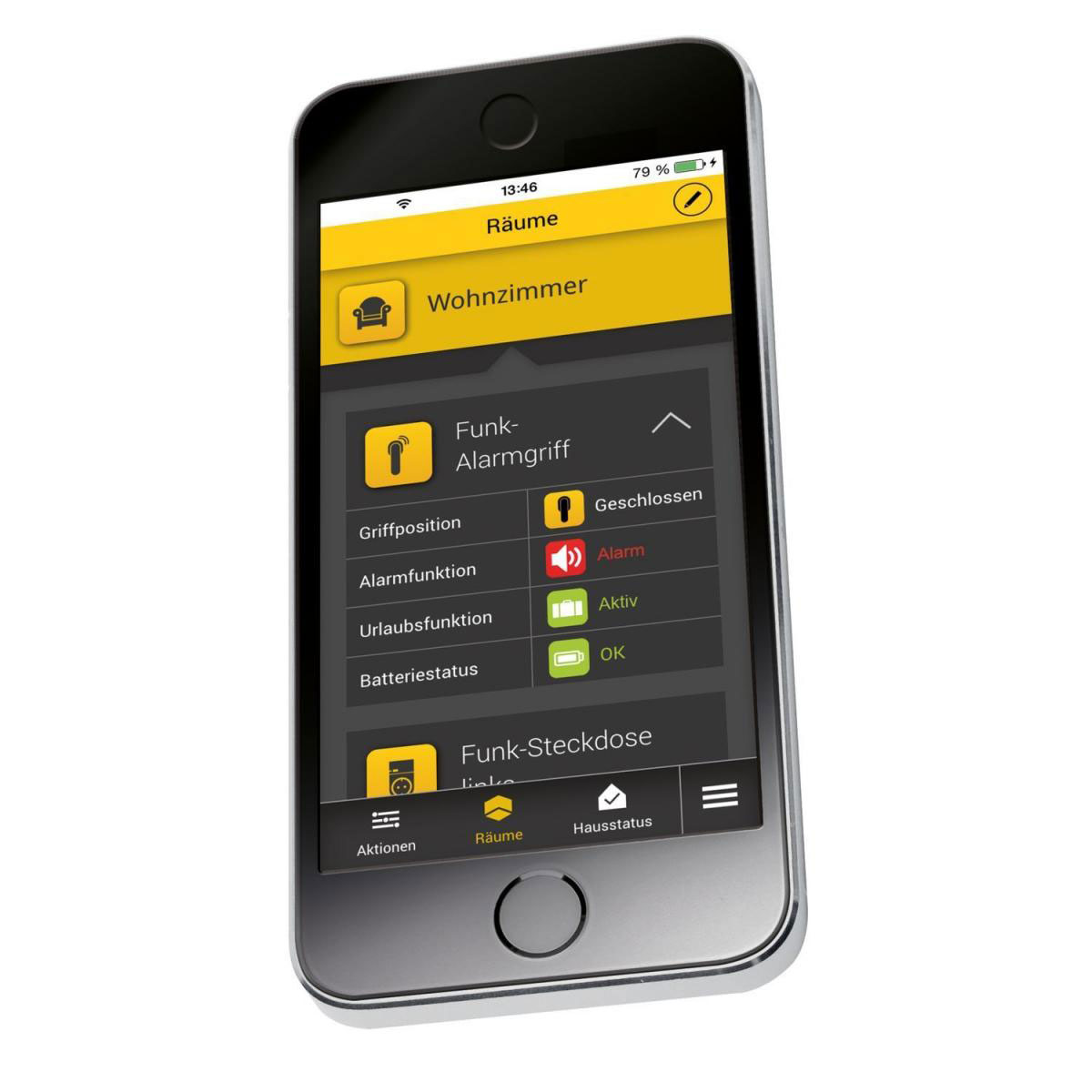 Schellenberg Funk-Sicherheit-Alarmgriff weiß Bild 4