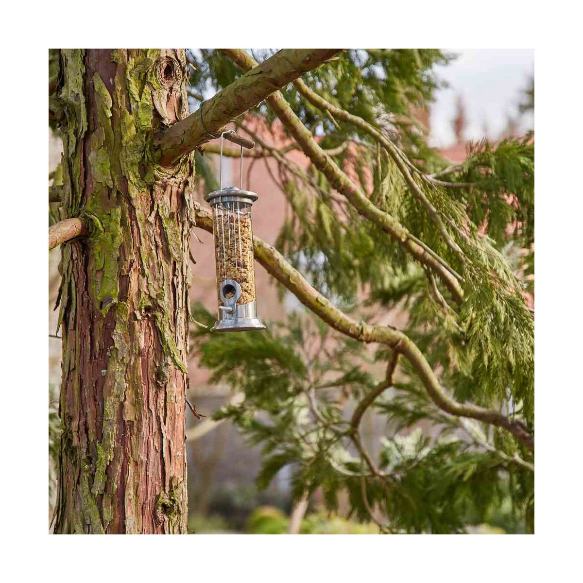 Siena Garden Vogelfuttersule Aluminium Line fr Mischfutter 24 cm Bild 3