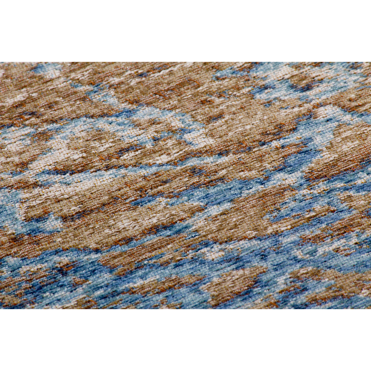 Jacquard-Teppich Blaze 600 blau/beige Bild 3