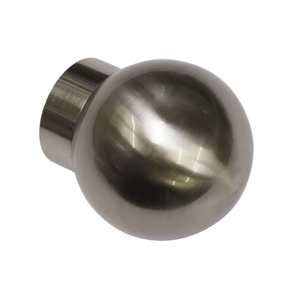 Gardinia Endstück Ball für Durchmesser 25 mm Edelstahl-optik