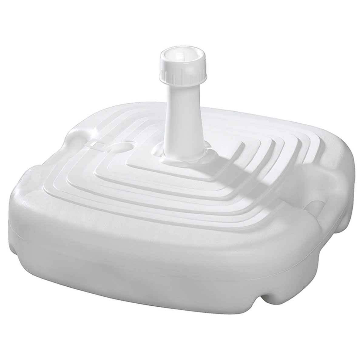 PE-Schirmständer für 20 l Füllinhalt,bis 32 mm Schirmstock Dm, weiß