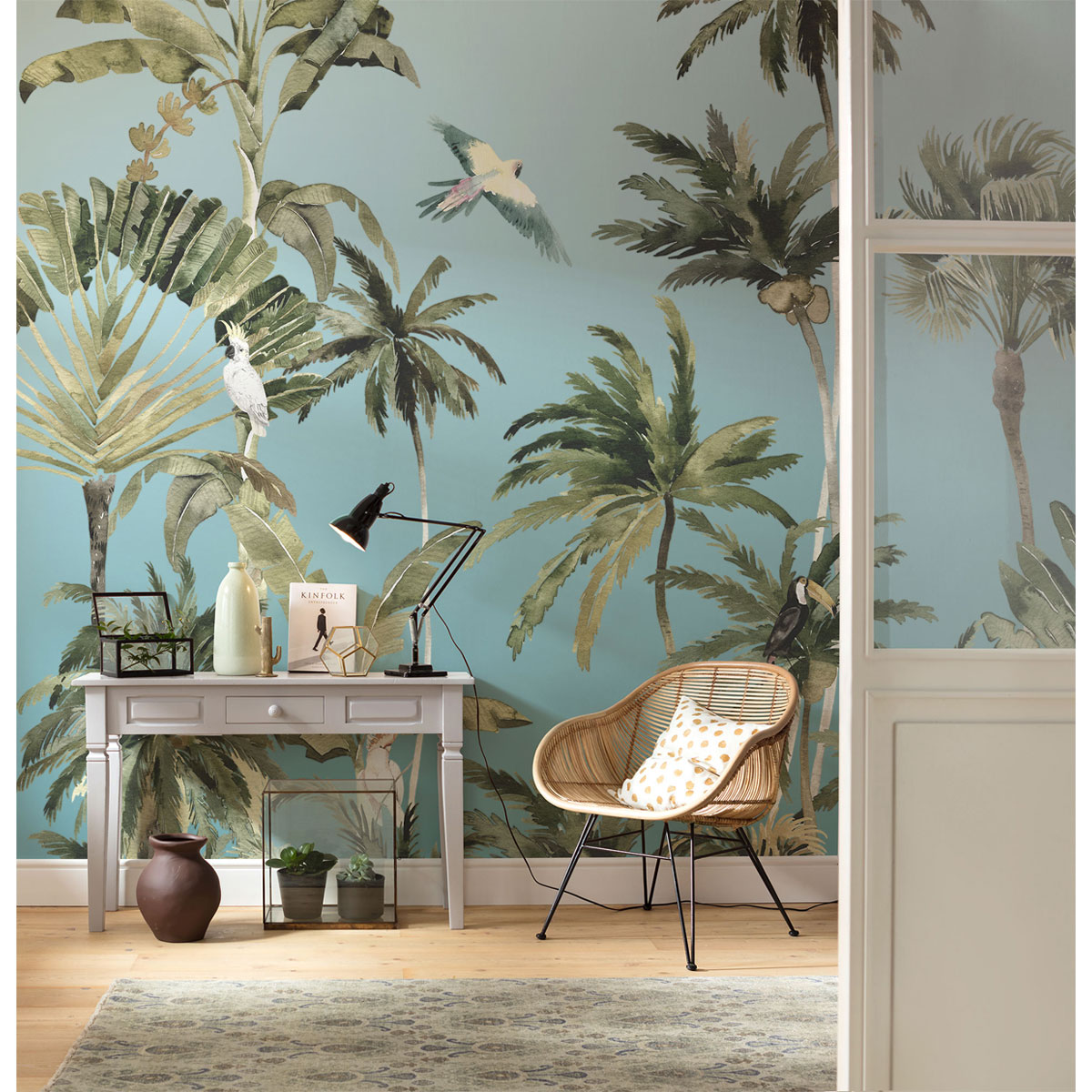 Komar  Vlies Fototapete Forêt de Palmiers 300x250 cm